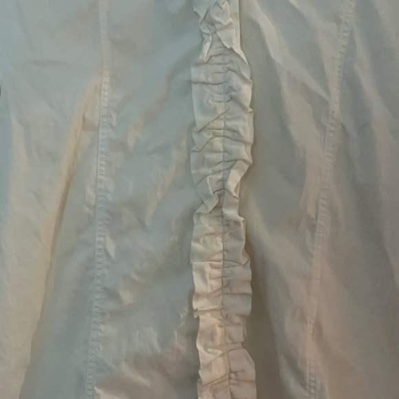 Burberry Ruffle Front Tuxedo Cotton Shirt - Picture 4 of 11